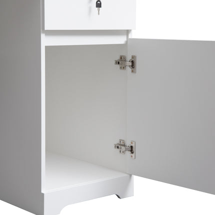Computer Desk With Hutch, Bookshelf & Charging Plugs/Ports