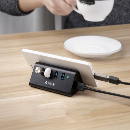 Tablet/Mobile Phone Stand with 4 USB 3.0 Ports