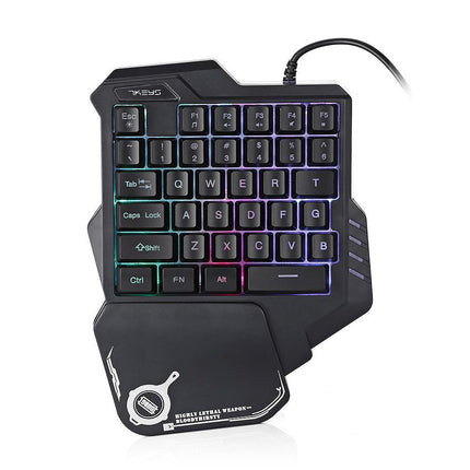 One-Handed RGB Mechanical Gaming Keyboard