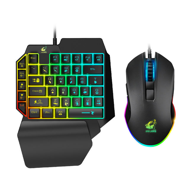 Gaming One Handed Keyboard and Mouse Combo