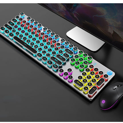 Punk office wired mechanical keyboard