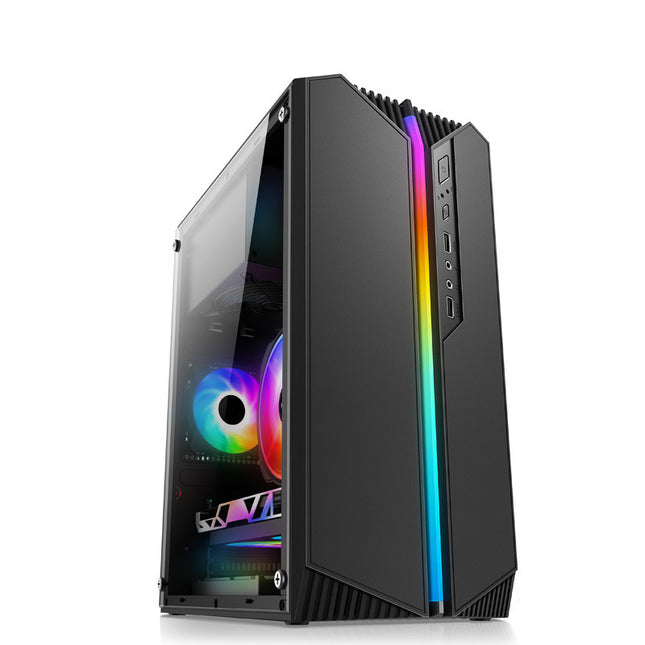 RGB Full-side Transparent Chassis PC Case only