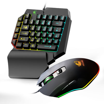 Gaming One Handed Keyboard and Mouse Combo
