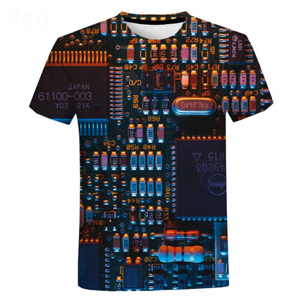 Men's 3D Printed T-Shirt of Motherboards