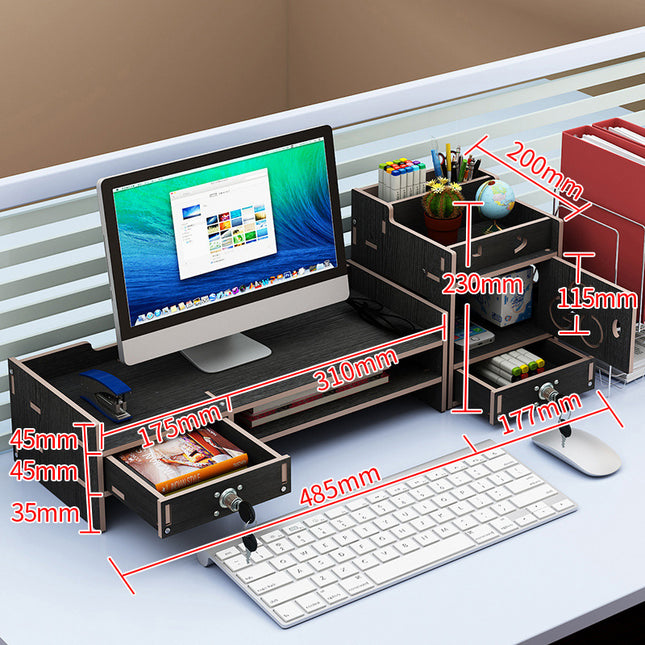 Desktop Monitor Riser with Storage
