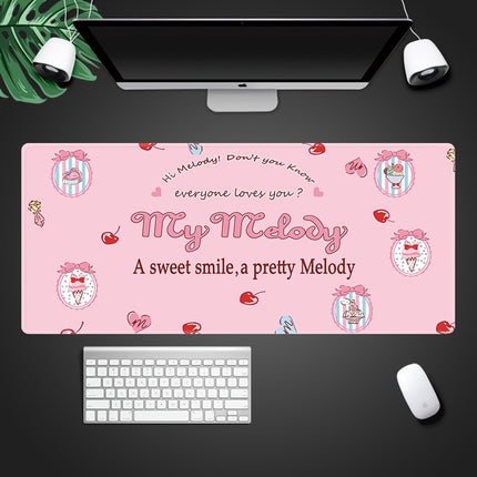 Cute Cartoon Girl Pink Waterproof Mouse Pad