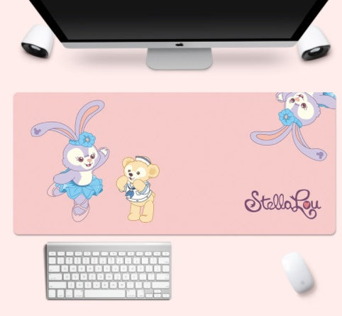 Cute Cartoon Girl Pink Waterproof Mouse Pad