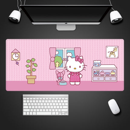 Cute Cartoon Girl Pink Waterproof Mouse Pad
