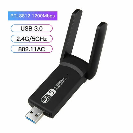 WIFI Adapter, 1200Mbps, USB 3.0, Dual Band, AC1200