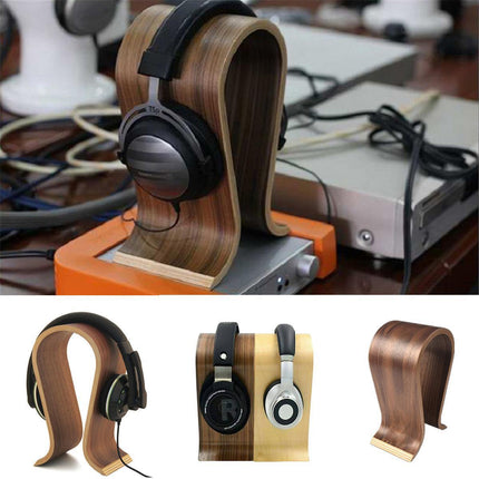 Headphone Stand Solid Wood