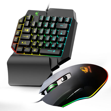 Gaming One Handed Keyboard and Mouse Combo
