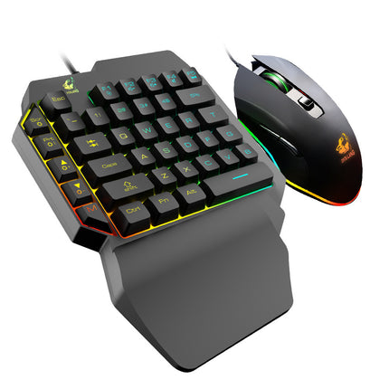 Gaming One Handed Keyboard and Mouse Combo