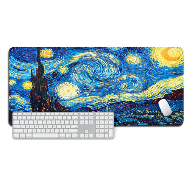 Oversized thickened lock edge mouse pad