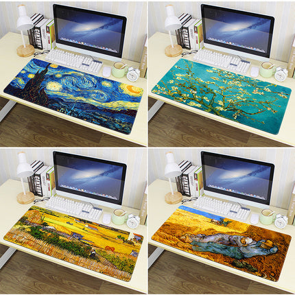 Oversized thickened lock edge mouse pad