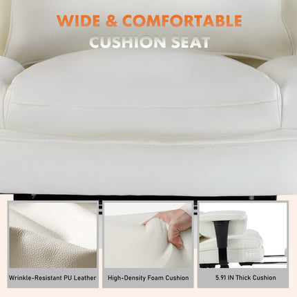 Administrative Home Office Chair - Black, White or Brown
