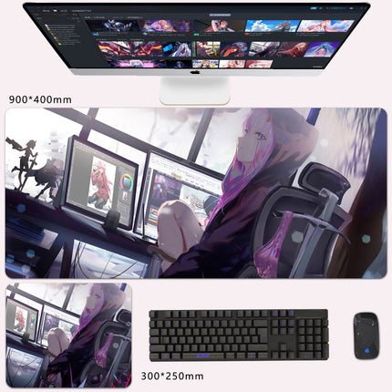 Oversized Anime Mouse Pad