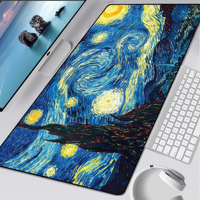 Oversized thickened lock edge mouse pad