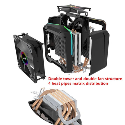 ARGB CPU Cooler Universal Intel & AMD
