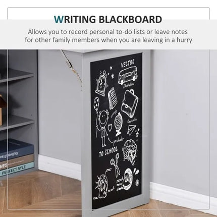 Wall Mount Desk Cabinet - Grey