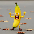 Angry Middle Finger Banana