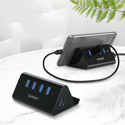 Tablet/Mobile Phone Stand with 4 USB 3.0 Ports