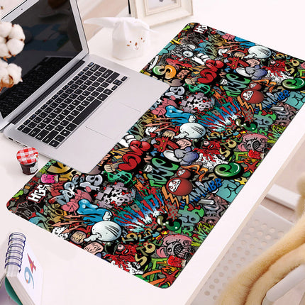 Simple Style Cute Girl Laptop Desk Mat