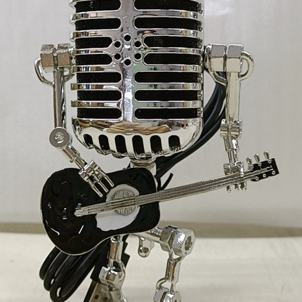 Retro Metal Microphone Robot Desk Lamp