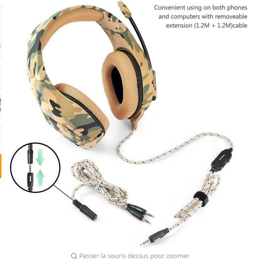 Camo Gaming Headset