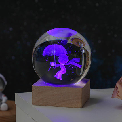 Luminous Crystal Ball Desktop Lamps