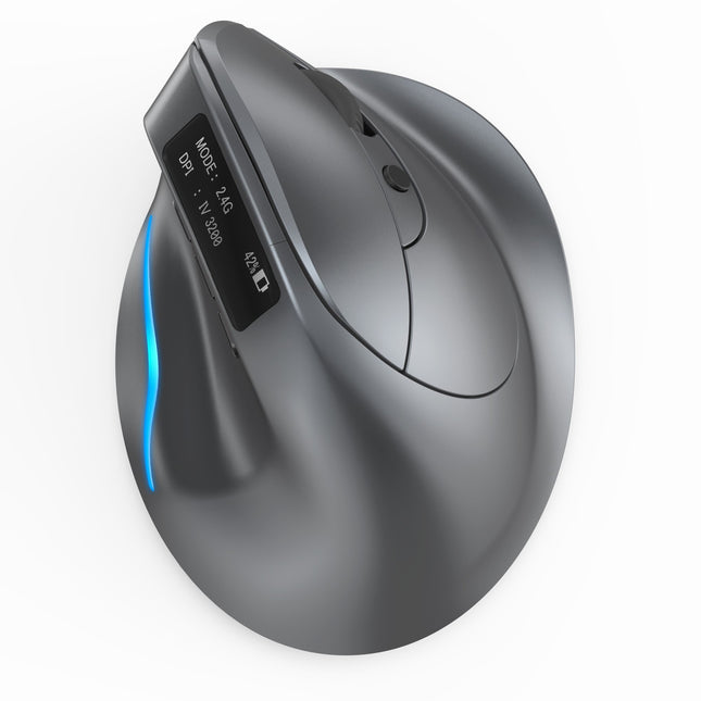 Handheld Bluetooth Wireless Dual-mode Grip Mouse with Display