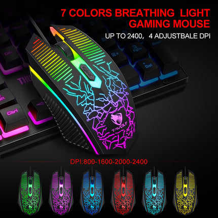 RGB Keyboard Mouse Headset Bundle
