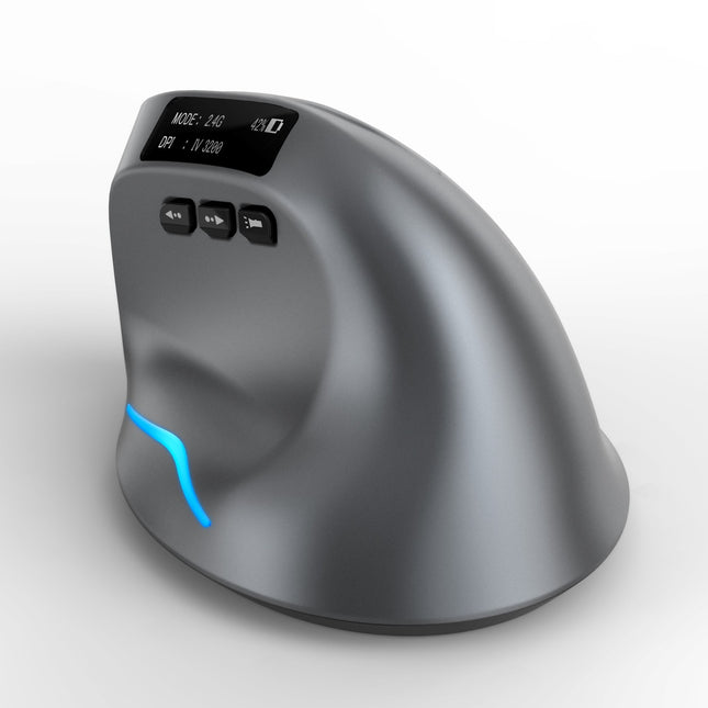 Handheld Bluetooth Wireless Dual-mode Grip Mouse with Display