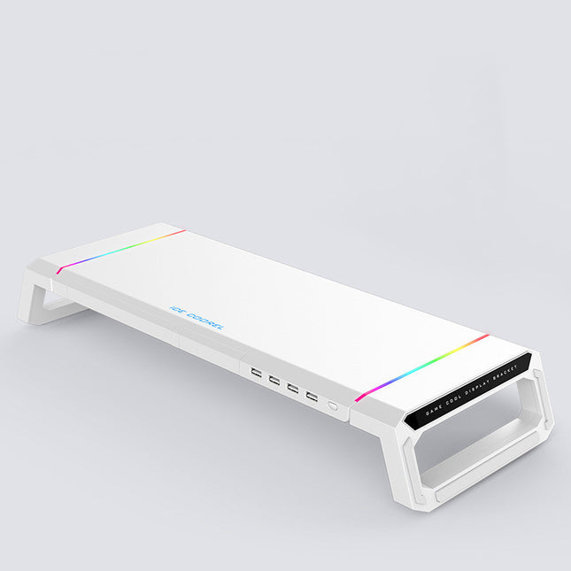 RGB Monitor Stand/Riser with 4 USB Ports