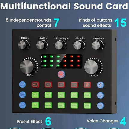 Condenser Microphone V8S Equipment With Voice Converter Suit