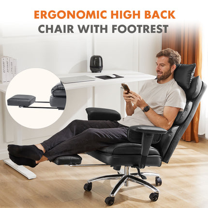 Administrative Home Office Chair - Black, White or Brown