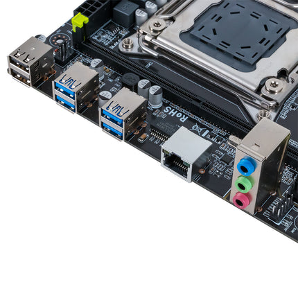 M-ATX Motherboard LGA 2011-3, DDR4 SATA III, 8 USB Ports, PCIE x 16 Discrete