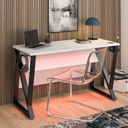 Adjustable Gaming Desk, White