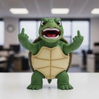 Angry Middle Finger Turtle