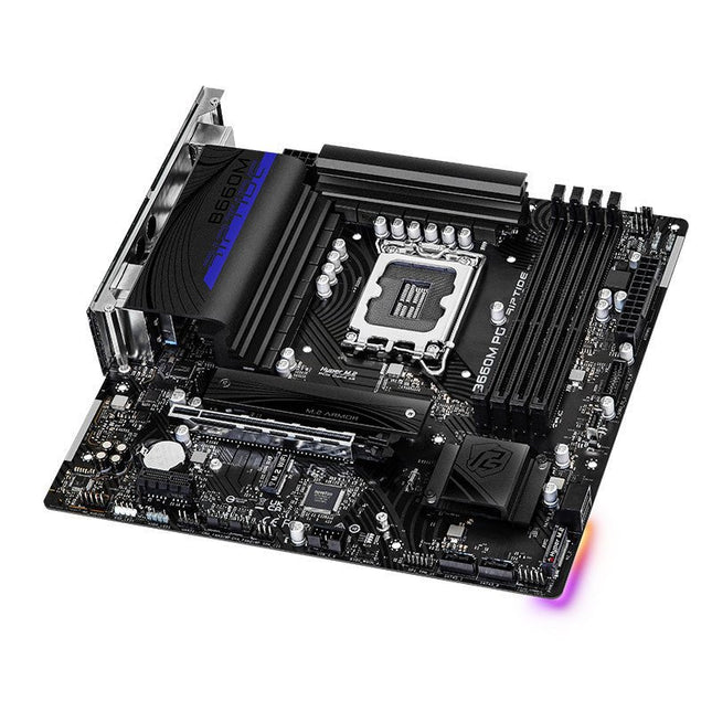 ASRock B660M PG Riptide Gaming Motherboard – LGA1700 DDR4 M - ATX - Gamers Crate