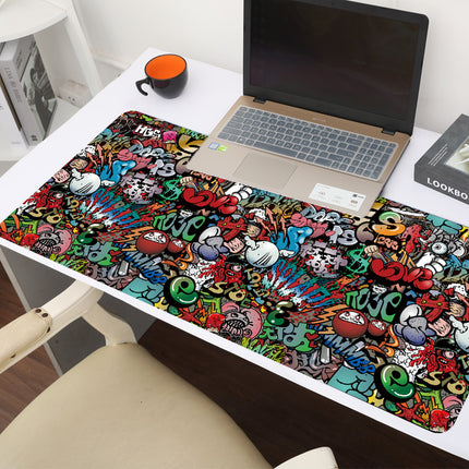 Simple Style Cute Girl Laptop Desk Mat