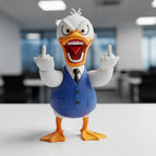 Angry Middle Finger Duck