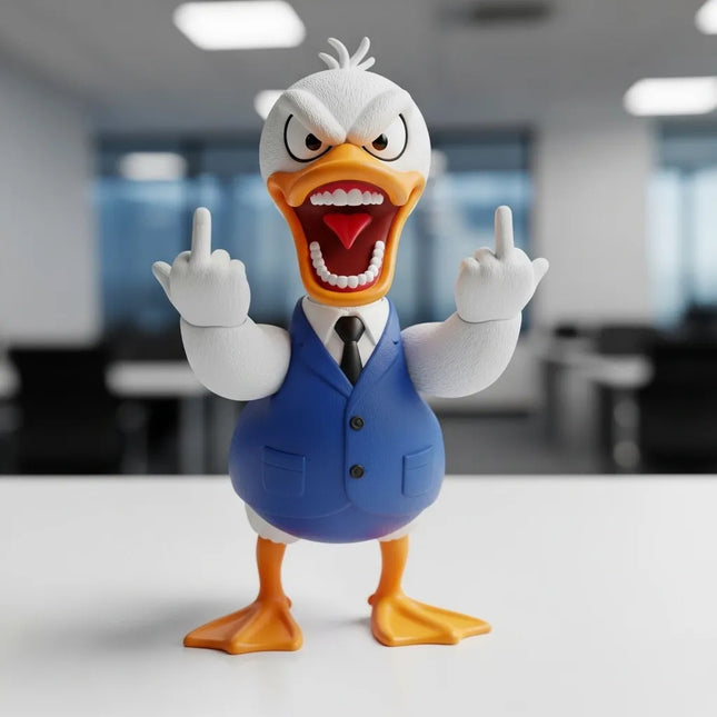 Office Desk Angry Animal Statues - Flip Off
