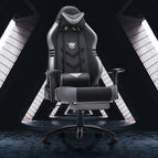 Grey with footrest