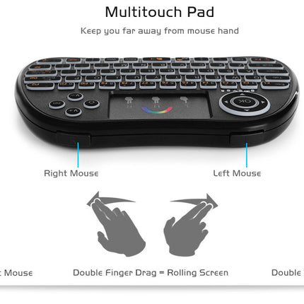 Wireless Backlit Colorful Control Keyboard