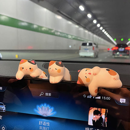 Computer Screen Cat Figurines