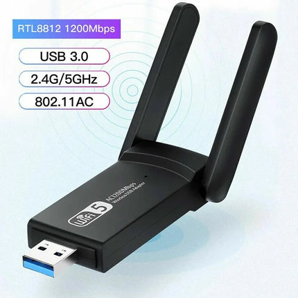 WIFI Adapter, 1200Mbps, USB 3.0, Dual Band, AC1200