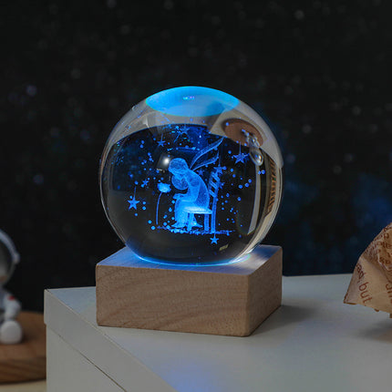 Luminous Crystal Ball Desktop Lamps