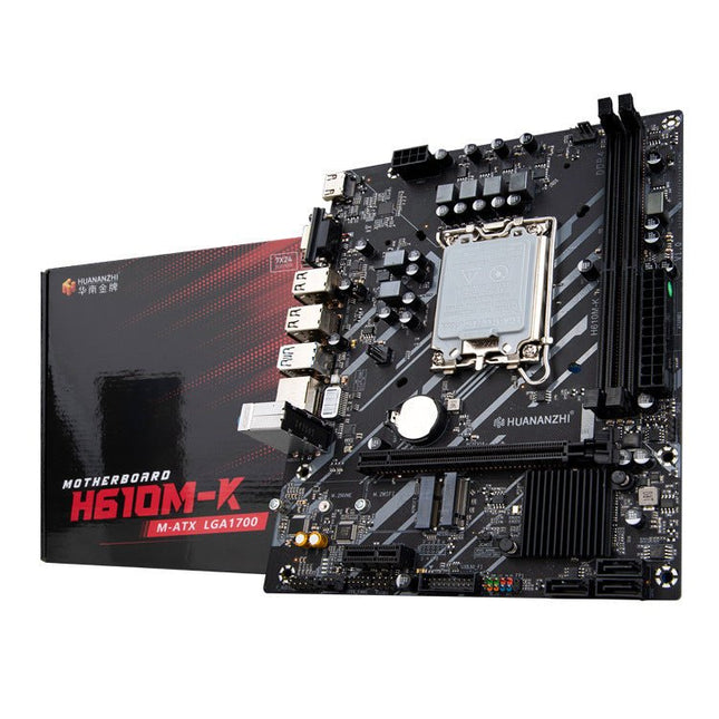 Gamers Crate H610M - K Gaming Motherboard – LGA1700, DDR4, M - ATX - Gamers Crate