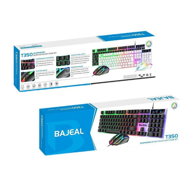 Gamers Crate Wired RGB Gaming Keyboard & Mouse Combo – USB Backlit - Gamers Crate
