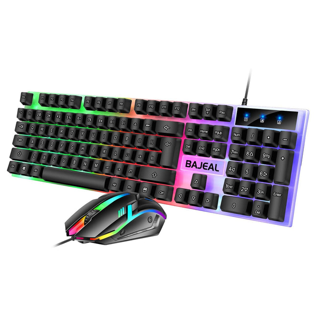 Gamers Crate Wired RGB Gaming Keyboard & Mouse Combo – USB Backlit - Gamers Crate